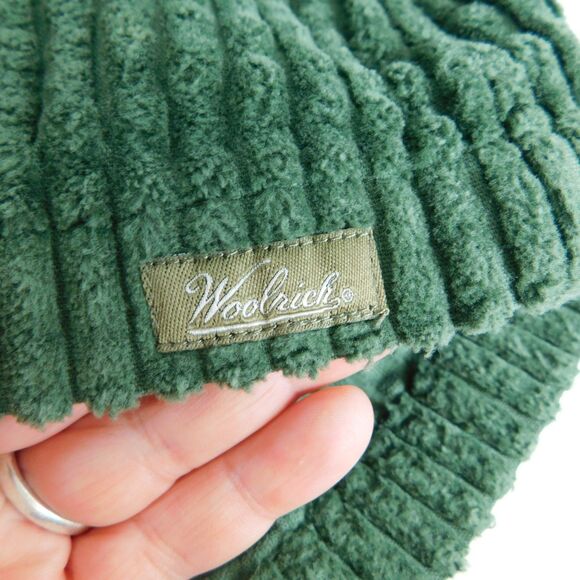 Woolrich Jacket Coat Womens Small Green Cotton Wide-Welt Corduroy Zip Fall EUC - Picture 5 of 13